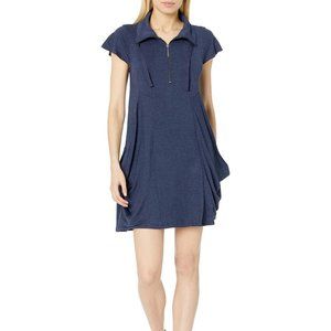 KENSIE Women's Drapey French-Terry Dress